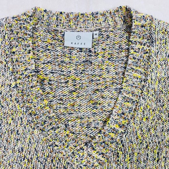 V-neck sweater size medium multi colored KAFFE - Picture 1 of 15